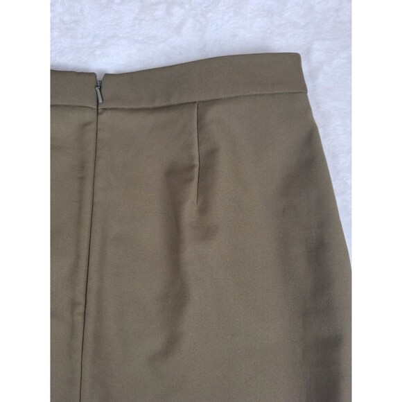 Halogen Skirt sz 6 Green Straight Pencil Knee Stretch Career Church Slim Pockets - Picture 7 of 11